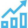 Graph depicting growth of a stock